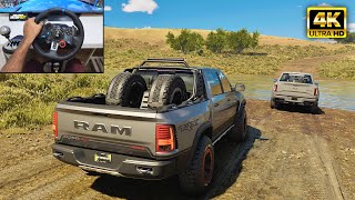 RAM 1500 TRX & Ford F150 Raptor  Offroading | The Crew Motorfest | Logitech g29 gameplay