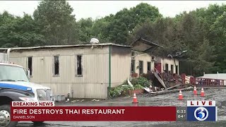 VIDEO: Danielson restaurant destroyed by fire