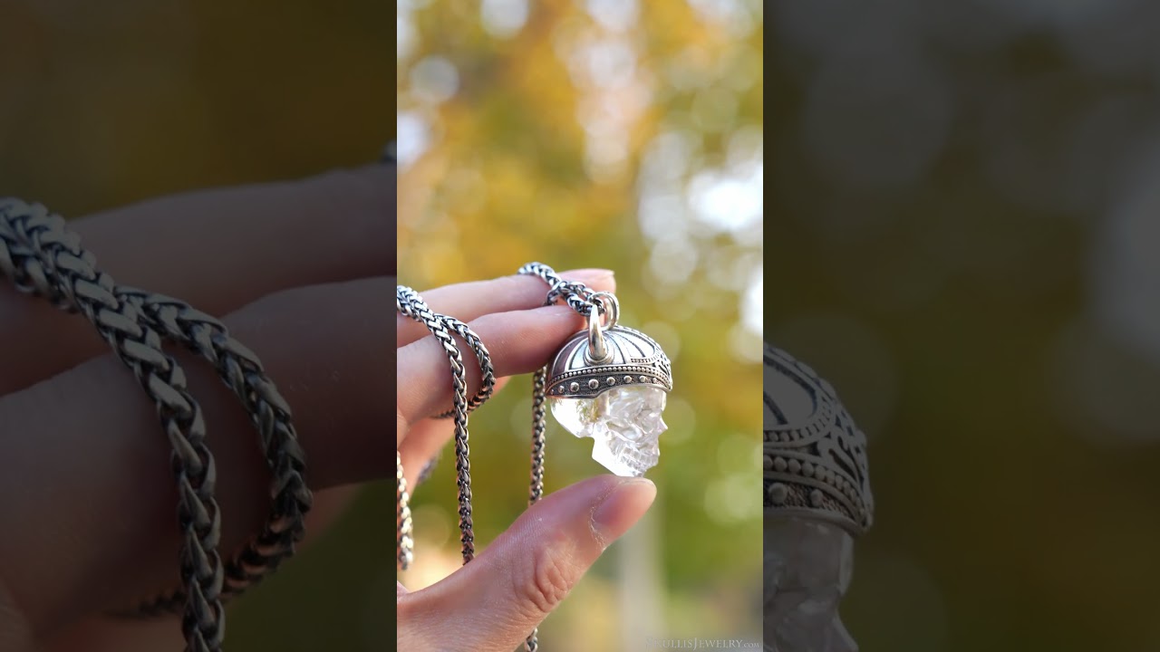 Wield the Power of This Magnificent Crystal Skull Pendant!
