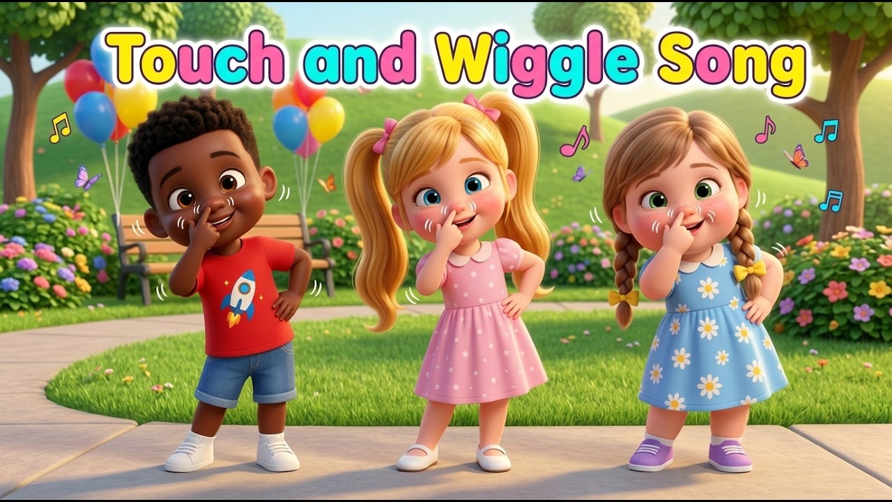 🎵 Touch and Wiggle Song | Fun Action Song for Kids | Dance and Move ...