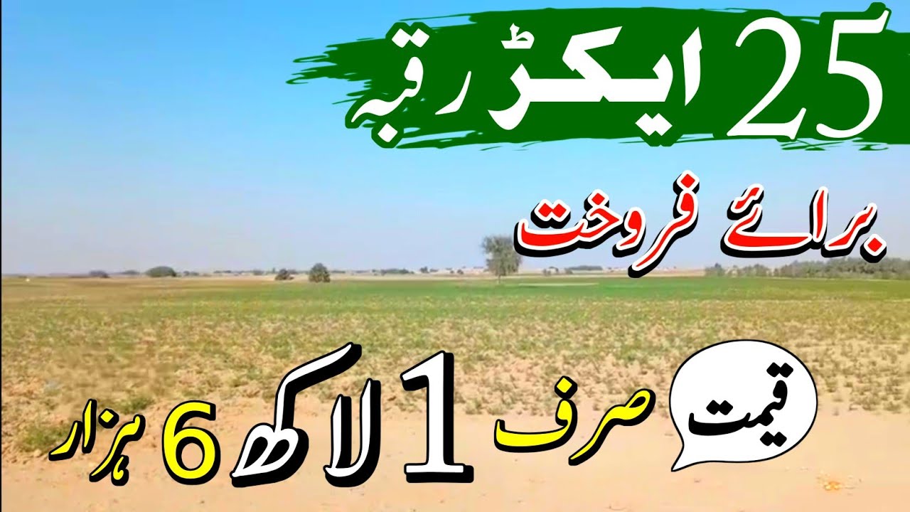 25 Acres Agriculture Land for Sale in Punjab Pakistan | Affordable Farming Land | Episode 184