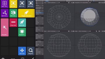 Creating a circles on mesh with one click in Lightwave3d