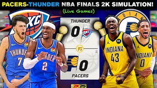 Simulating the 2025 NBA Finals on 2K! (Pacers VS Thunder)