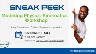Sneak Peek - Modeling Physics Kinematics Workshop (2024)