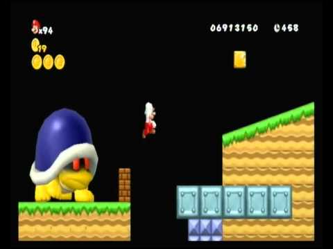 NSMB wii Custom level by a 7 years old kid