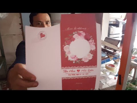 Video Hướng dẫn in thiệp cưới - in lụa - youtube