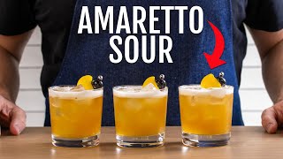 Amaretto Sour Cocktail Recipe Comparison