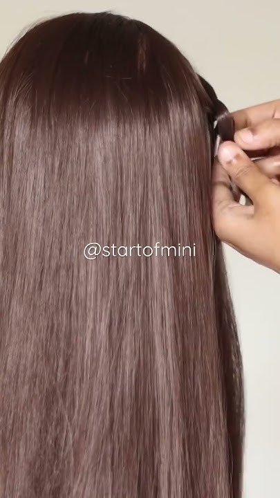 Loose waterfall hairstyle hack - YouTube