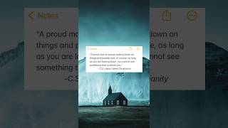 C.s. Lewis Discussing The Opposite Of Humility Pride .