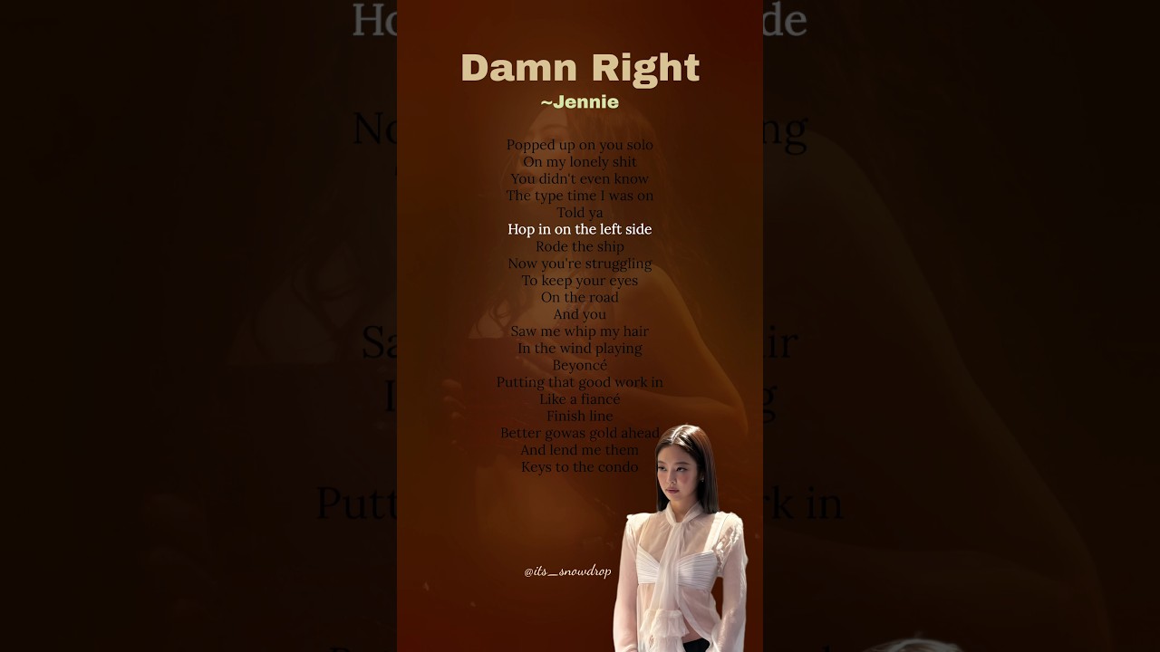 jennie-damn-right-lyrics-jennie-damnright-lyrics-trending
