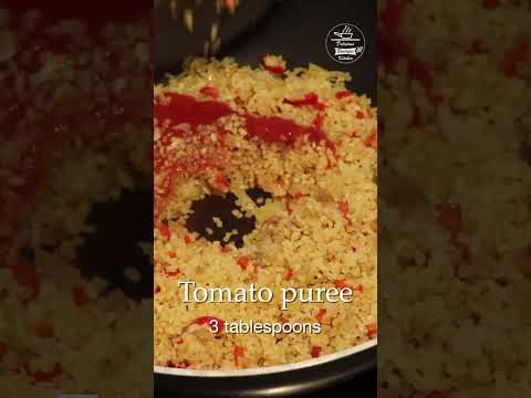 How to Make a Bulgur Pilaf with Vegetables #shorts