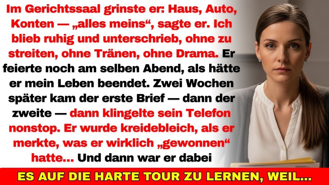 Mein Ehemann nahm mir bei der Scheidung alles — er ahnte nicht, was er wirklich mitnahm, und…