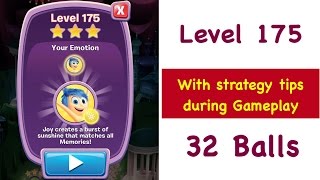 Inside Out Thought Bubbles Level 175 New Version 32 Balls With Joy Tips And Strategies Walkthrough