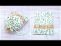 巾着袋の作り方 裏地付き インド刺繍リボンアレンジ　How to make a drawstring pouch / diy kawaii pouch