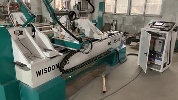 WS-L1530A Auto loading unloading CNC wood lathe for turning and milling