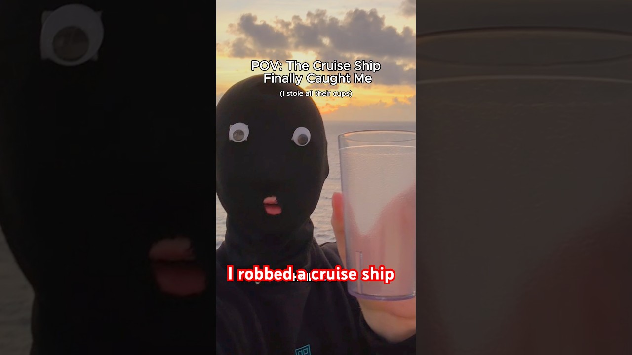 I robbed a cruise ship #cruise #vacation #robbery #craft #bikerboy #funny
