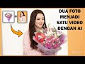 Cara Menggabungkan dua Objek Foto Menjadi Satu Video Dengan AI