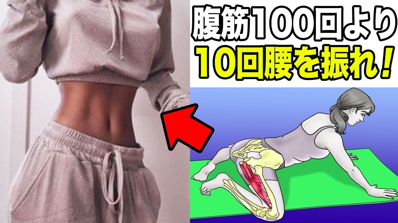 【反り腰改善カエル足ダイエット】したっぱらへこます筋トレストレッチ方法