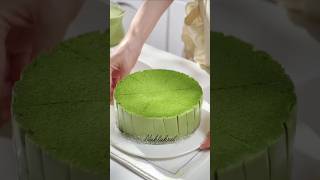 Matcha Basque Cheesecake #asmr #recipe #shorts