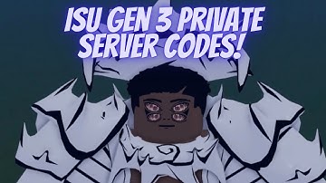 Haze Private Server Codes For ISU GEN 3!