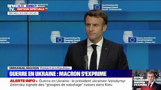 Ukraine: Emmanuel Macron accuse Vladimir Poutine de vouloir 