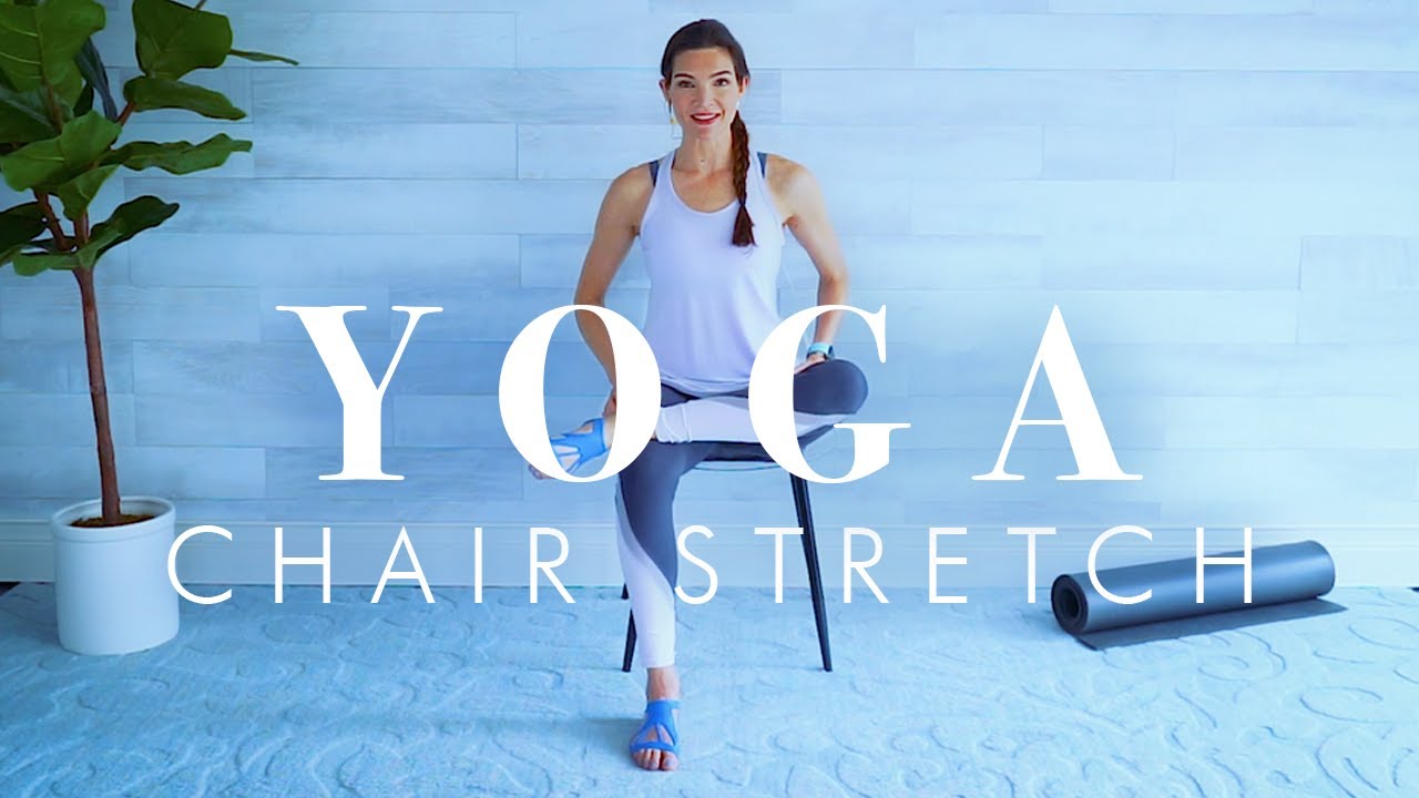 Chair Yoga Stretch for Beginners, Seniors & Everyone 30 minutes