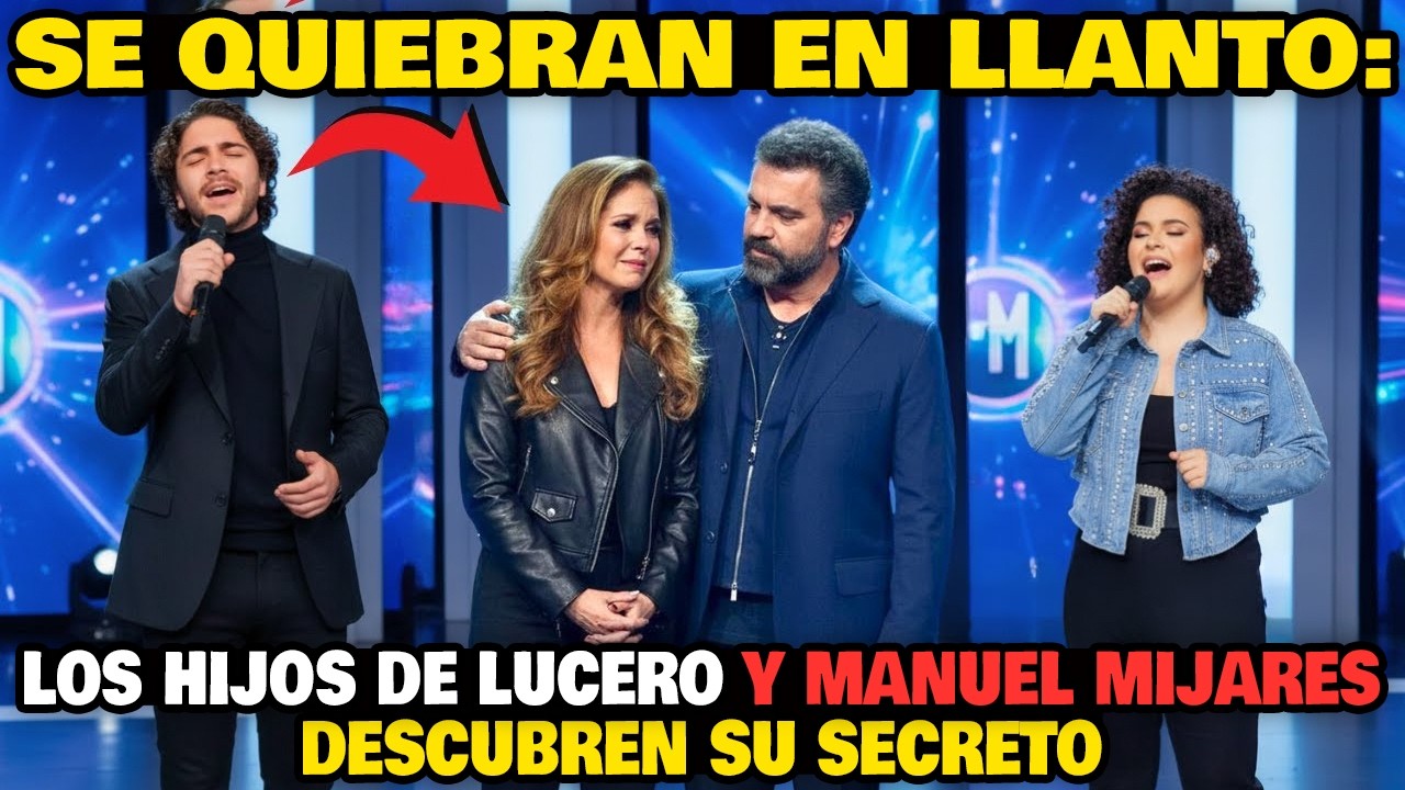 Se quiebran en llanto: los hijos de Lucero y Manuel Mijares descubren su secreto.