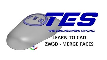 ZW3D - Merge Faces | Learn to CAD