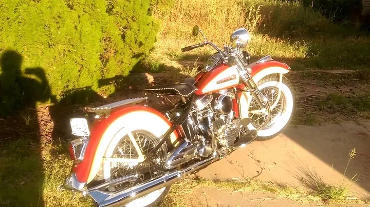 1948 Panhead after 4 month restoration.