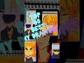 my all drawing in one video zenitsu gojo satura jin woo itachi uchiha #art #shorts