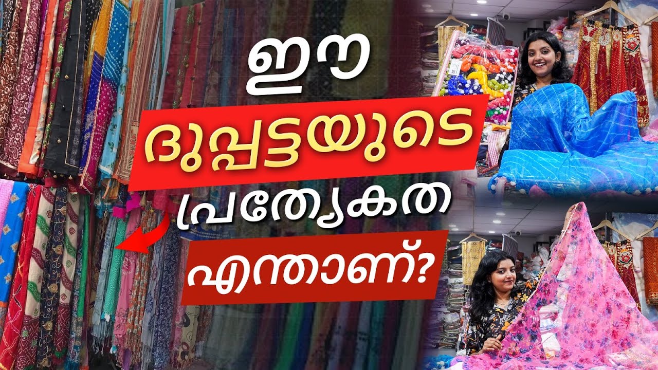 Low Budget High Profit ഹോൾസെയിൽ ദുപ്പട്ട ബിസിനസ് | Dupatta Collection 2025 | Ajmera Malayalam