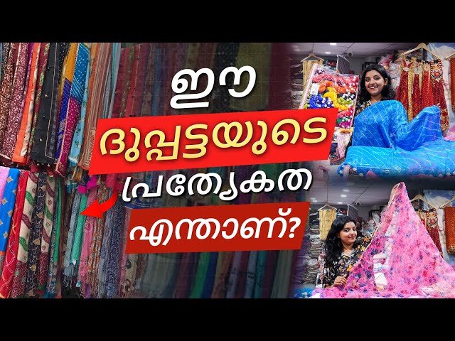 Low Budget High Profit ഹോൾസെയിൽ ദുപ്പട്ട ബിസിനസ് | Dupatta Collection 2025 | Ajmera Malayalam