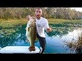 New 13 Pound PET Bass In POND!!! (biggest bass) "Jigging with Jordan" | Jiggin' With Jordan