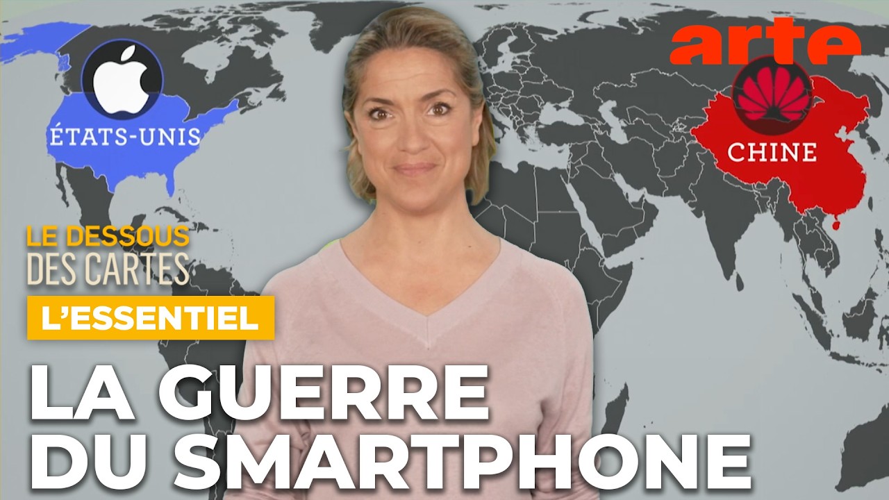 Apple - Huawei : la guerre du smartphone | L'Essentiel du Dessous des cartes | ARTE
