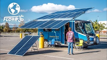 Completely Solar Powered Electric Van Conversion