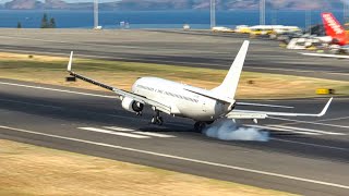 STUNNING 1 WHEEL LANDING Getjet B737 at Madeira Airport by Madeira Airport Spotting 38,007 views 7 days ago 1 minute, 2 seconds