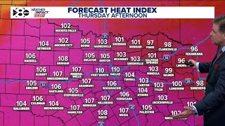 DFW Weather: Heat advisory in effect for much of Thursday