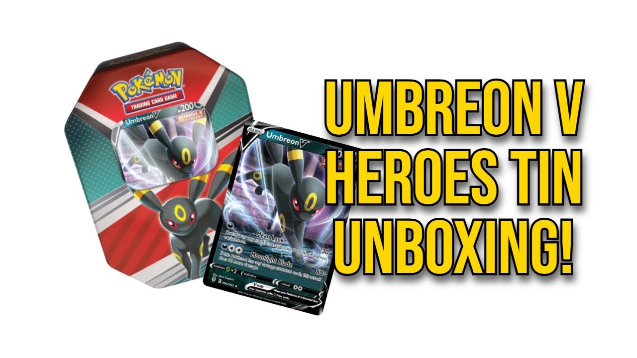 Pokmon Umbreon V Heroes Tin Unboxing!