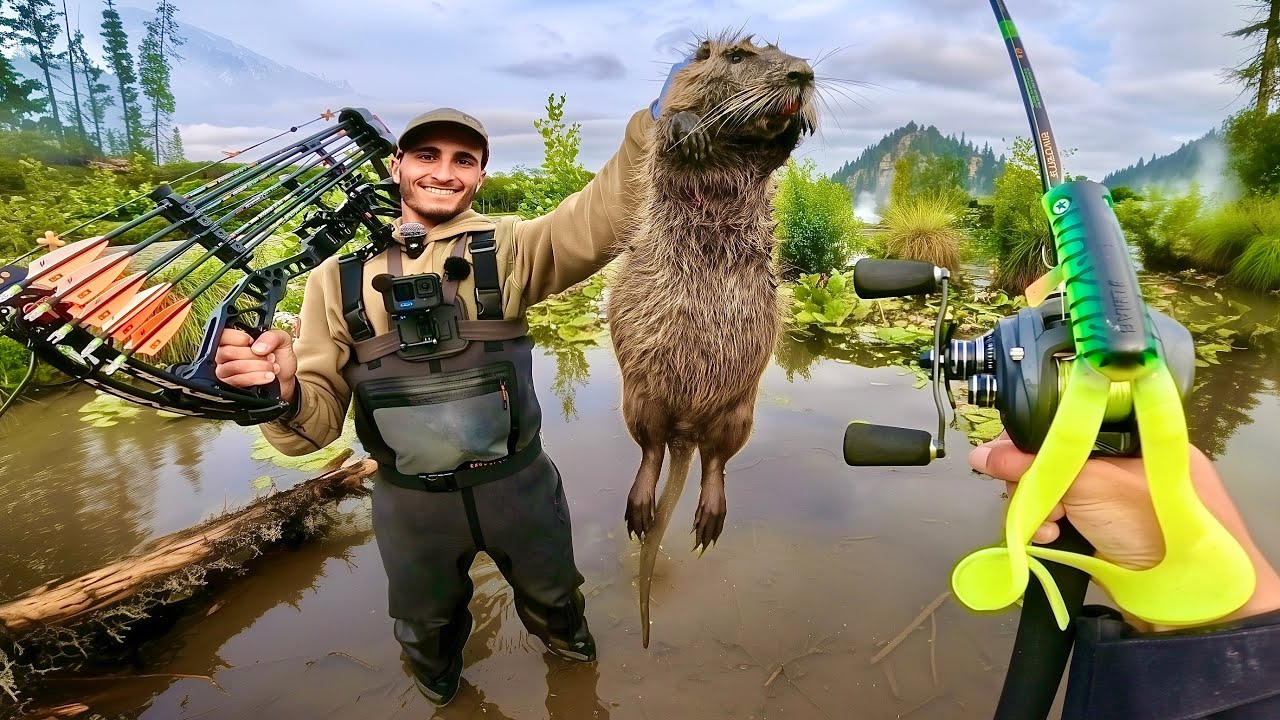 48H pour pêcher, chasser et manger isolé du monde avec @MariusChasse !!