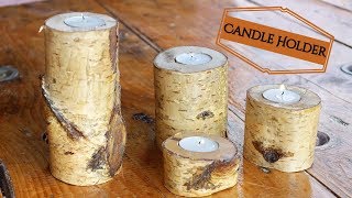 Wood Candle Holder - DIY Easy Candle Holders