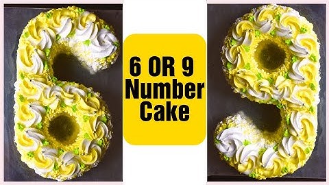HOW TO MAKE 6 OR 9 NUMBER CAKE |6 Number cake at home |Number Cake Decoration|Cake Decoration|WOWMOM