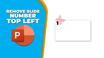 How to remove slide number in PowerPoint from top left