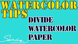 How to "Cut" Watercolor Paper - Tear Your Paper for Soft Rag Edges - Tip - No Scissors screenshot 1