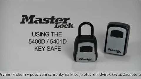 Schránka MasterLock 5400D/5401D - Změna kódu uživatele