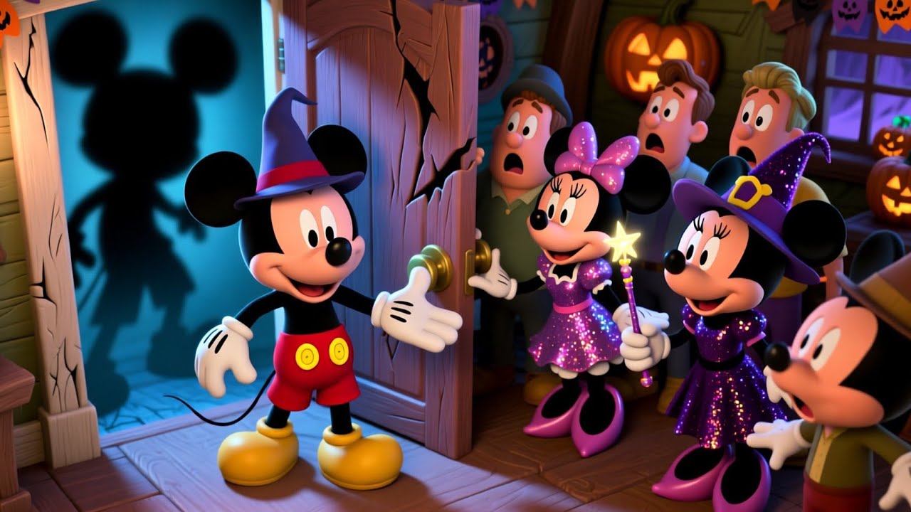 Mickey & Friends Spooky but Funny Halloween Night 👻🎃Kids Halloween Storytime Poem | Family Friendly 