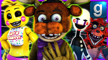 Gmod FNAF | Glitchtrap Gets Hunted Down By Animatronics From FNAF 2!