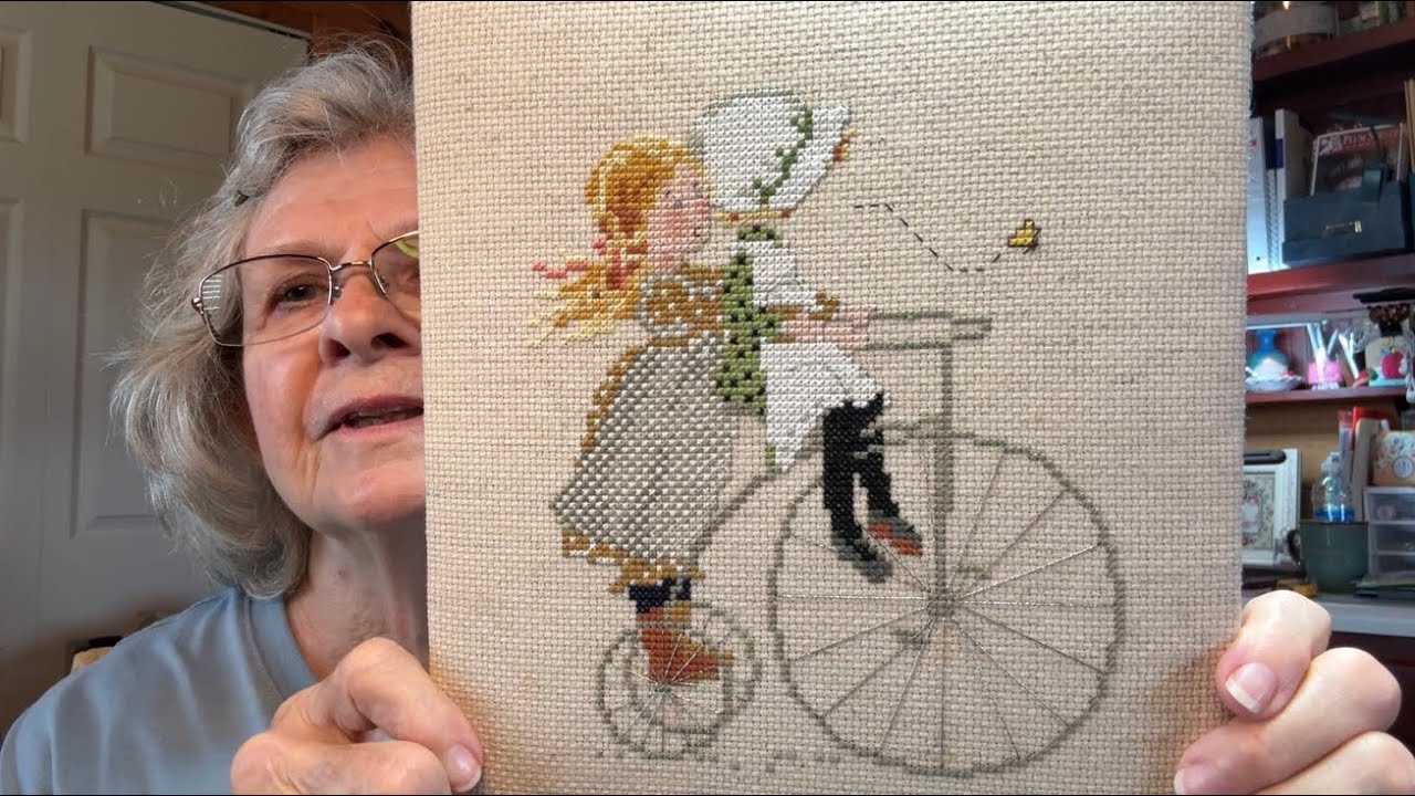 FLOSSTUBE #19..Урок по шнуровке..Рождественская-Хэллоуинская вышивка крестом..Завершение работы @...