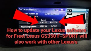How to update your Lexus software Free! GS350 F-SPORT  works with other Lexus's #how #viral #free screenshot 4