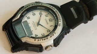 済 631 円 WS-300 Casio digital analog watch カシオデジアナ腕時計