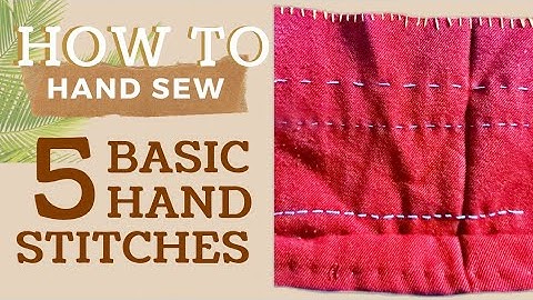 5 Basic Stitches That YOU Should Know in Hand Sewing! || Filipino Version || Joi Alvarez